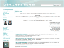 Tablet Screenshot of learncreateyourself.com